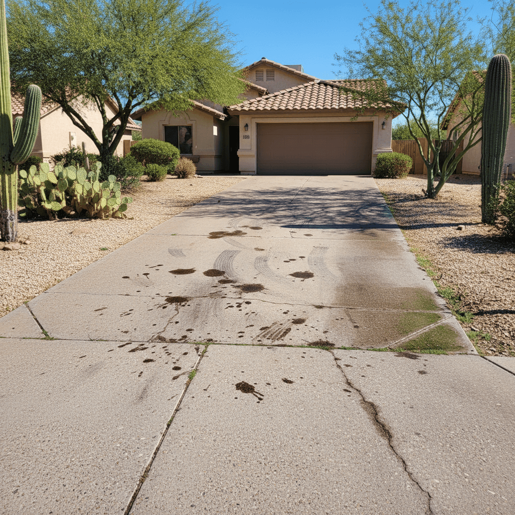 Driveway Cleaning - before