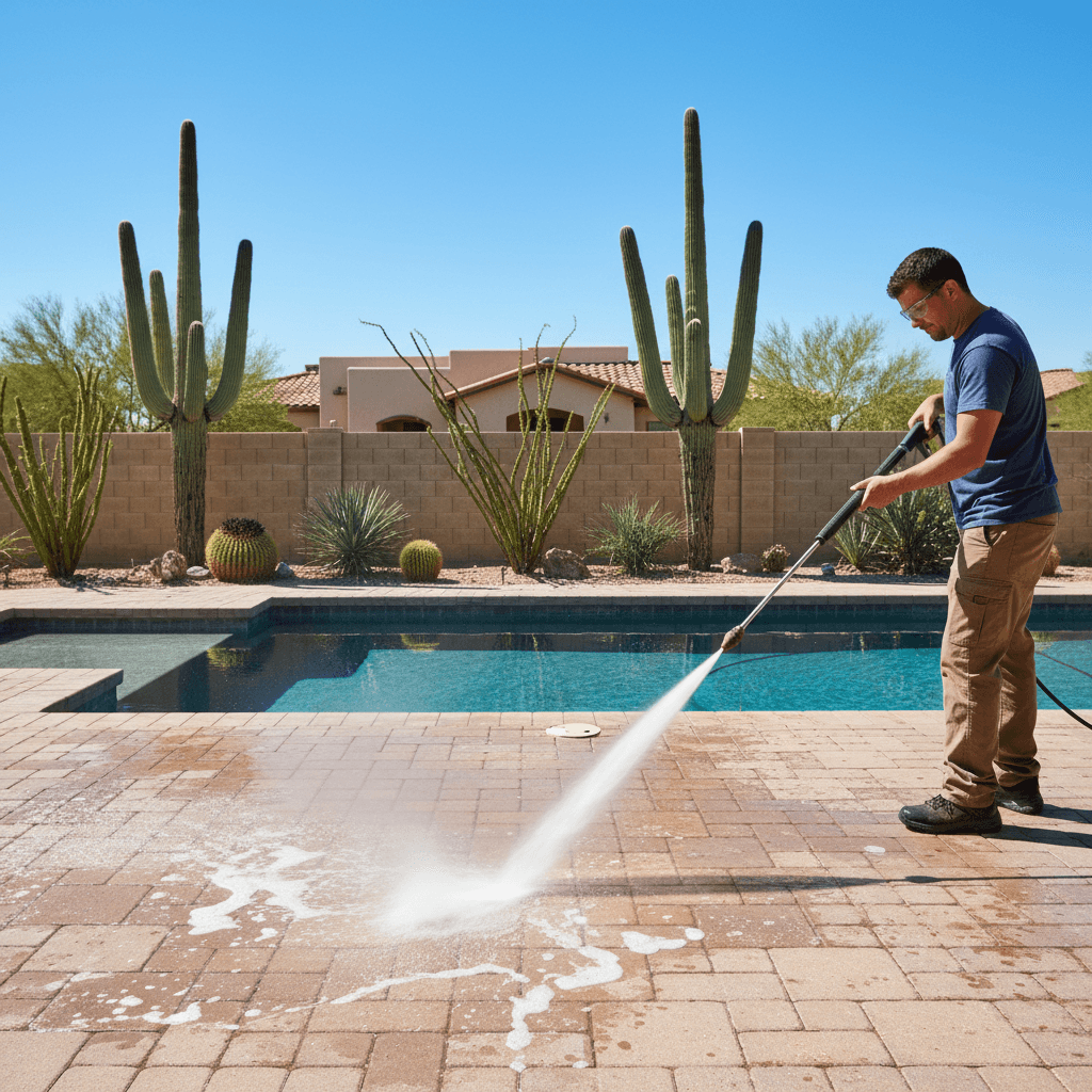 Pool Deck Cleaning